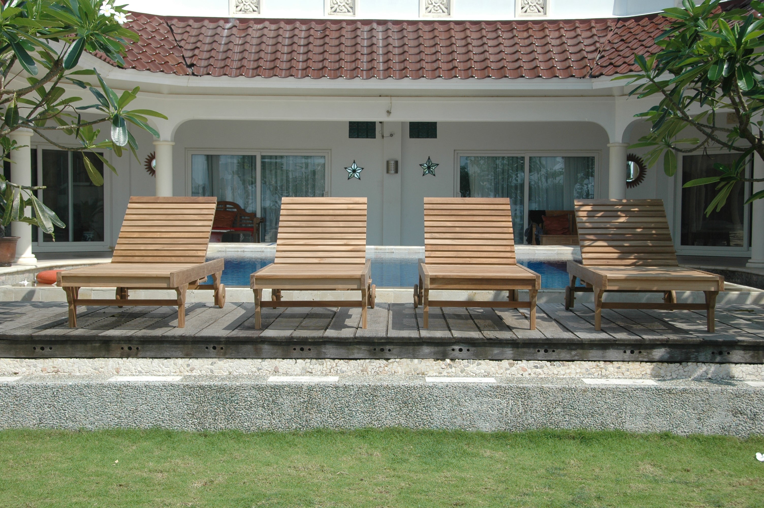 Anderson Teak Capri Sun Lounger 4-Pieces Set SL-071