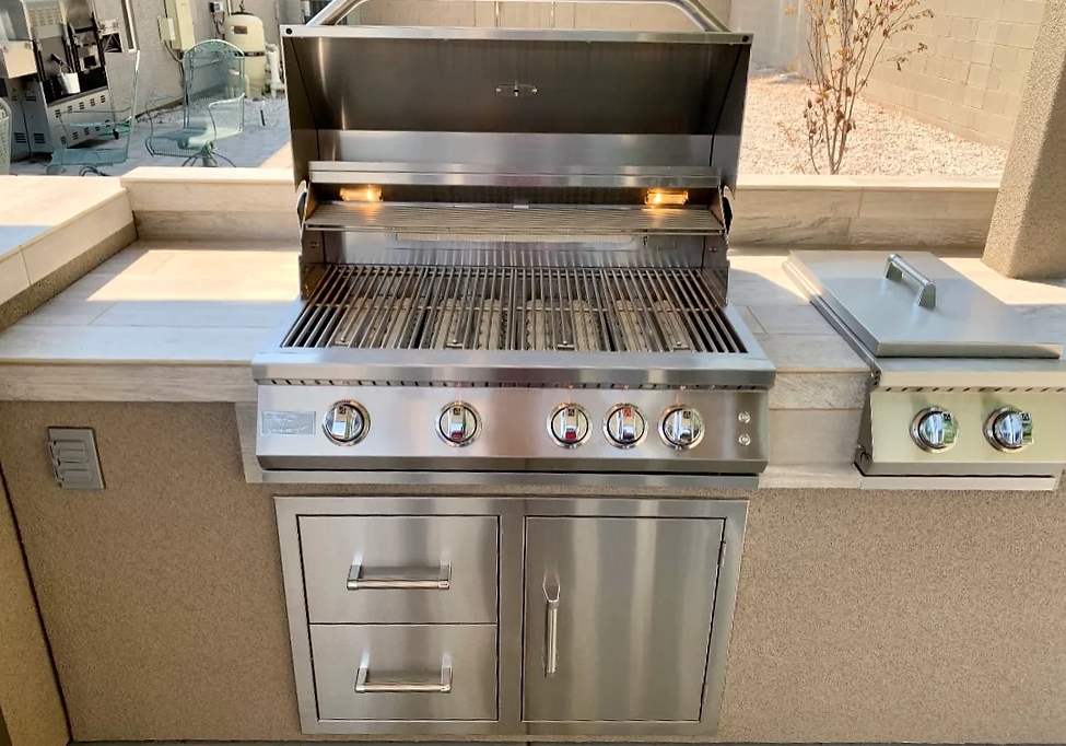 Outdoor Kitchen Stainless Steel Two Drawer - One Door Combo